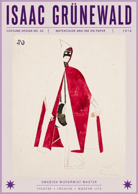 Isaac Grünewald Costume Design No. 20 No6 - Plakat