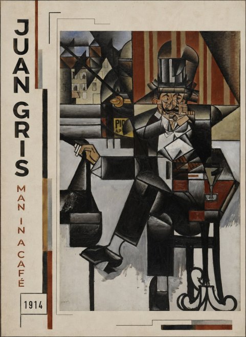 Juan Gris Man in a Café No2 - Plakat