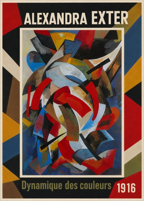 Alexandra Exter Dynamique Des Couleurs 1916 No1 - Plakat