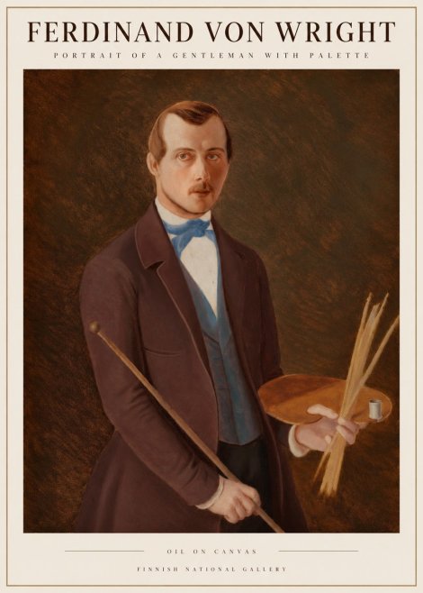 Ferdinand von Wright Portrait of an Artist No6 - Plakat