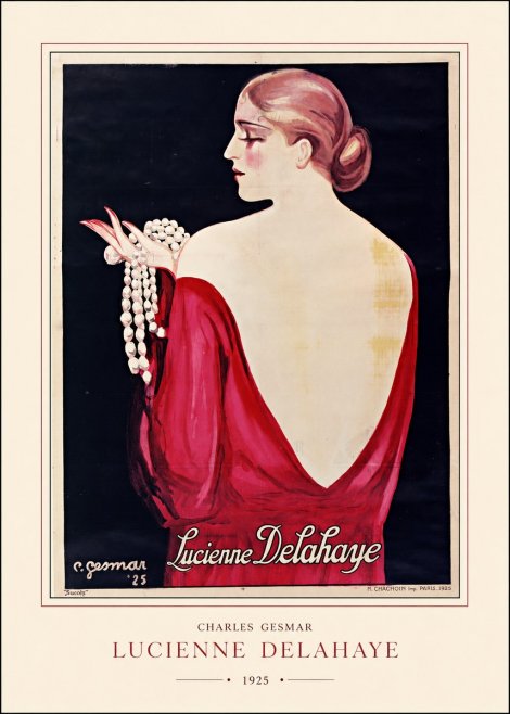 Charles Gesmar Lucienne Delahaye No4 - Plakat