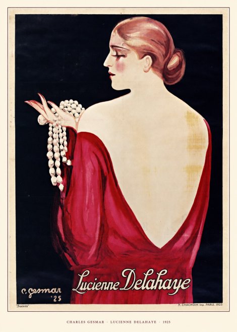 Charles Gesmar Lucienne Delahaye No5 - Plakat