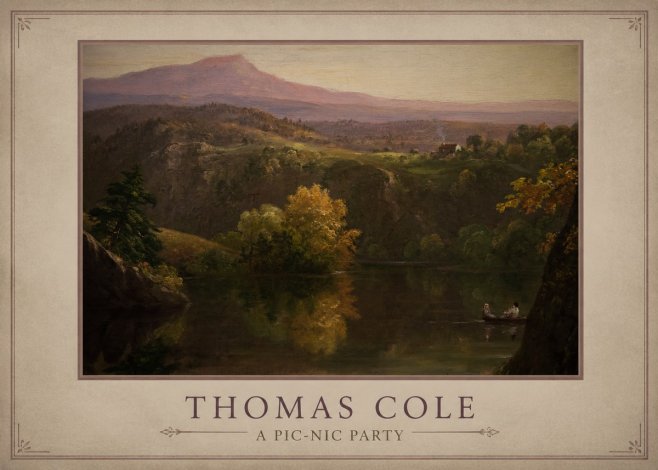 Thomas Cole View of the Catskill Mountains, Early Autumn No3 - Plakat