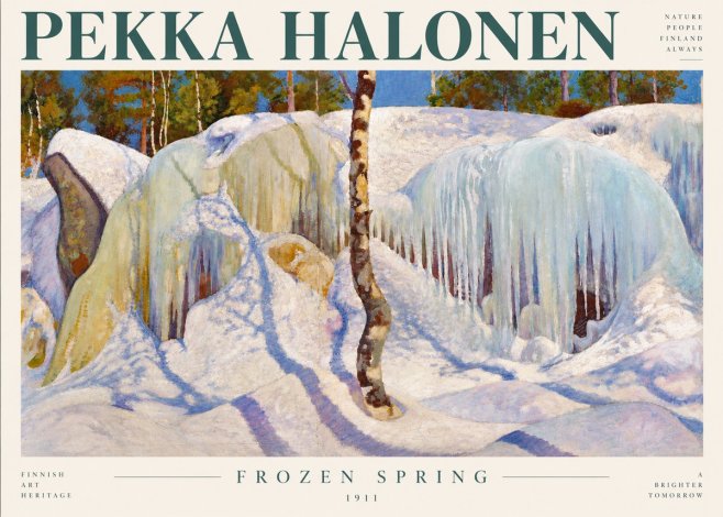 Pekka Halonen Frozen Spring No4 - Plakat