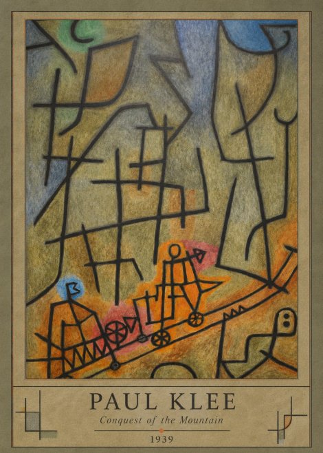 Paul Klee Conquest of the Mountain II No5 - Plakat
