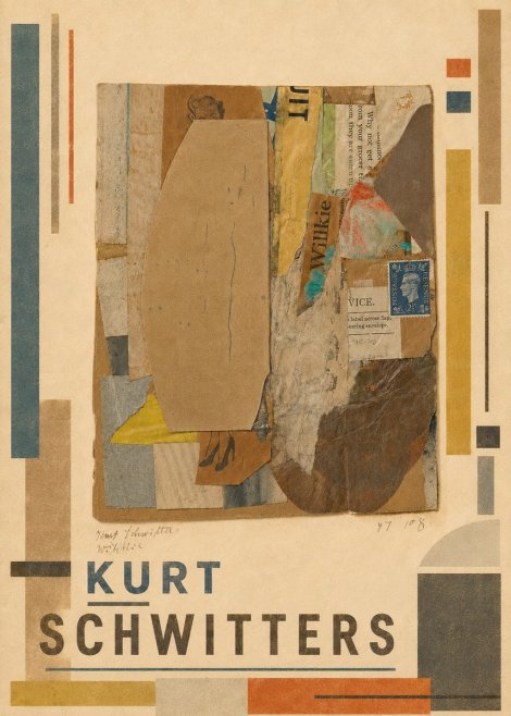 Kurt Schwitters Abstract Merz Collage No5 - Plakat