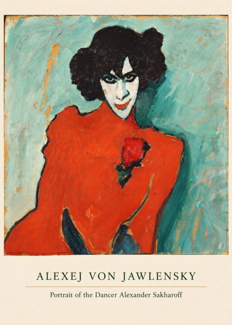 Alexej von Jawlensky Portrait of the Dancer Alexander Sakharoff No5 - Plakat