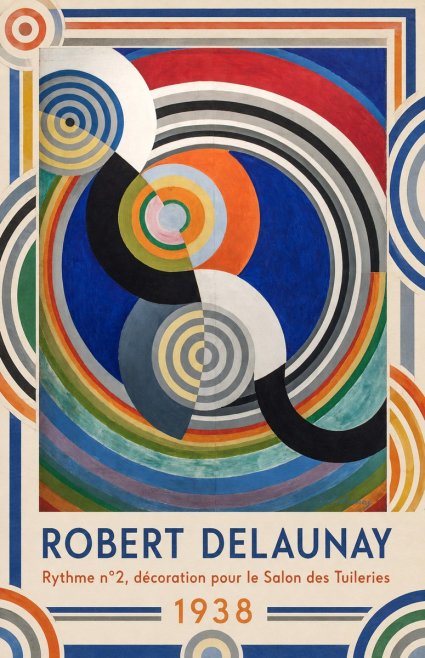 Robert Delaunay Rythme N°2, Décoration Pour Le Salon Des Tuileries No1 - Plakat