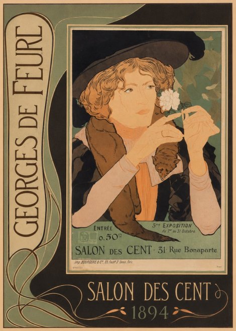 Georges de Feure Salon Des Cent - 1894 No3 - Plakat