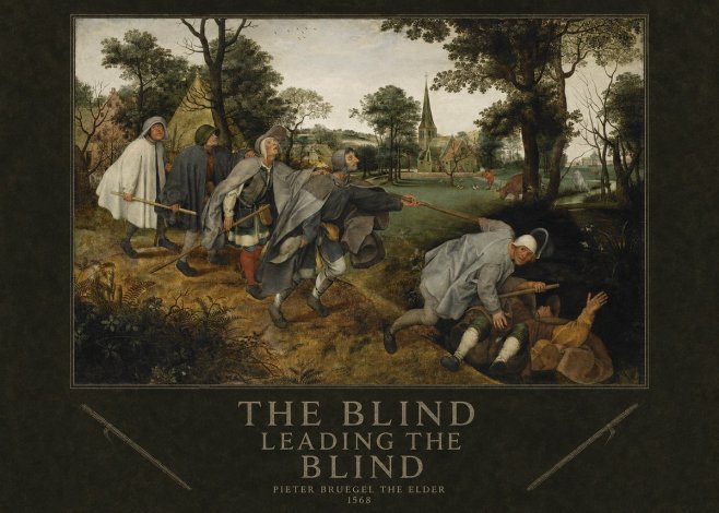 Pieter Bruegel The Blind Leading the Blind I No4 - Plakat