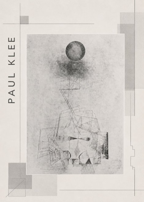Paul Klee Abstract Study with Sphere and Ladder No2 - Plakat