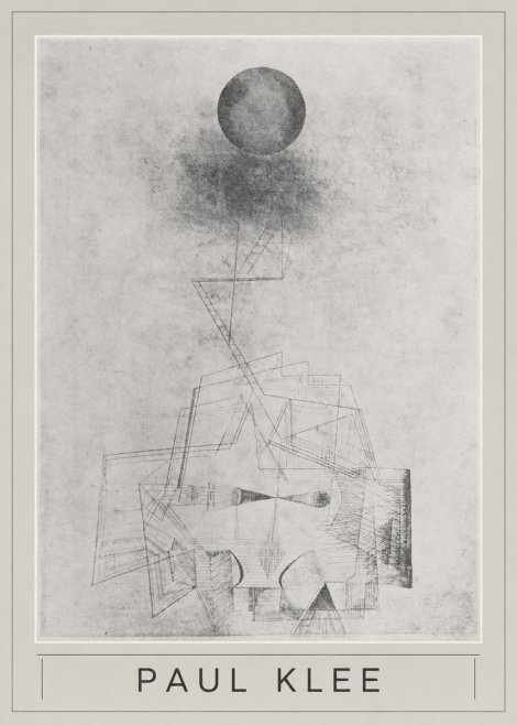 Paul Klee Abstract Study with Sphere and Ladder No5 - Plakat