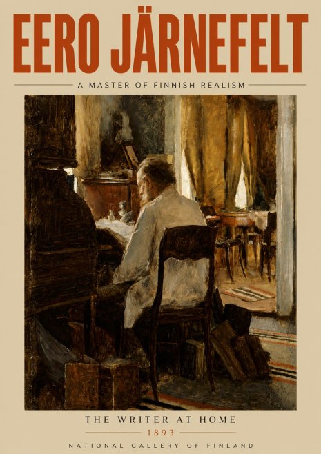 Eero Järnefelt The Writer at Home No5 - Plakat