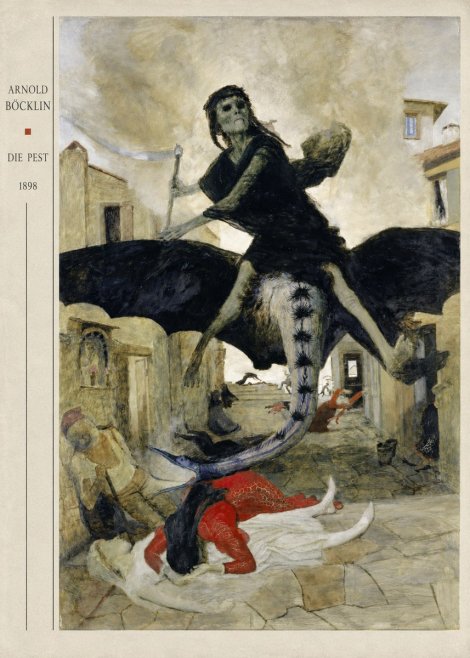 Arnold Böcklin Die Pest II No4 - Plakat