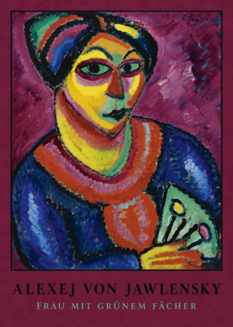 Alexej von Jawlensky Frau Mit Grünem Fächer No4 - Plakat
