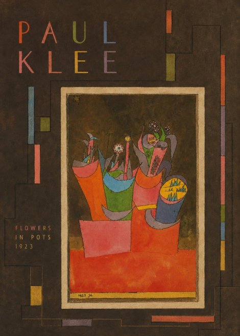 Paul Klee Flowers in Pots No3 - Plakat