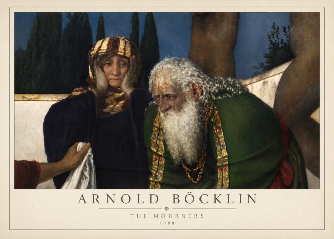 Arnold Böcklin Lamentation over the Dead Christ No4 - Plakat
