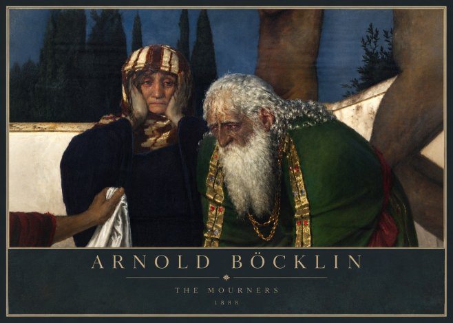 Arnold Böcklin Lamentation over the Dead Christ No6 - Plakat