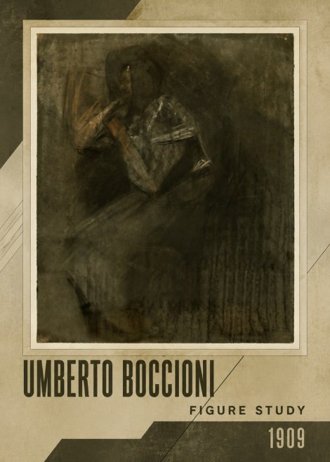 Umberto Boccioni Figure Study I No2 - Plakat