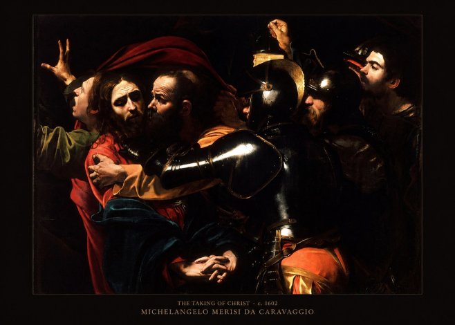 Michelangelo Merisi da Caravaggio The Taking of Christ II No6 - Plakat