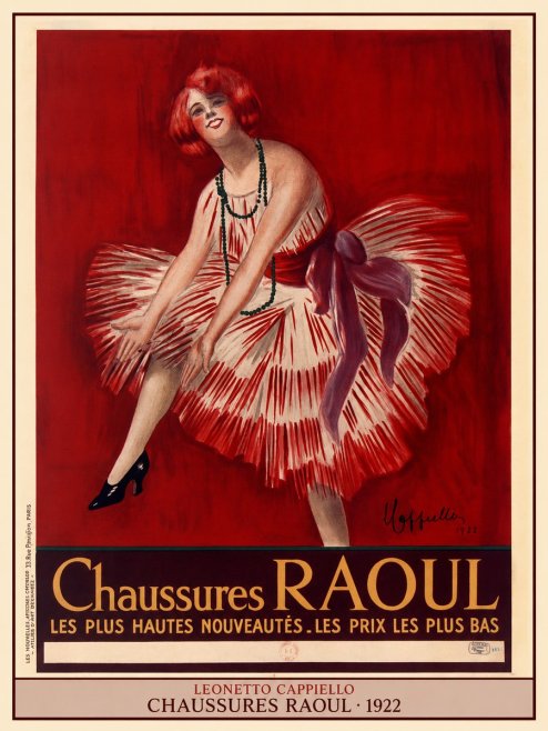 Leonetto Cappiello Chaussures Raoul No4 - Plakat