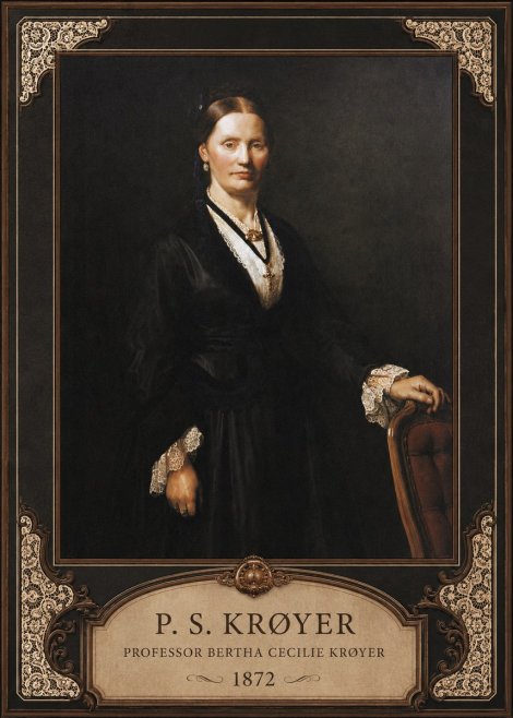 P.S. Krøyer Professor Bertha Cecilie Krøyer No6 - Plakat