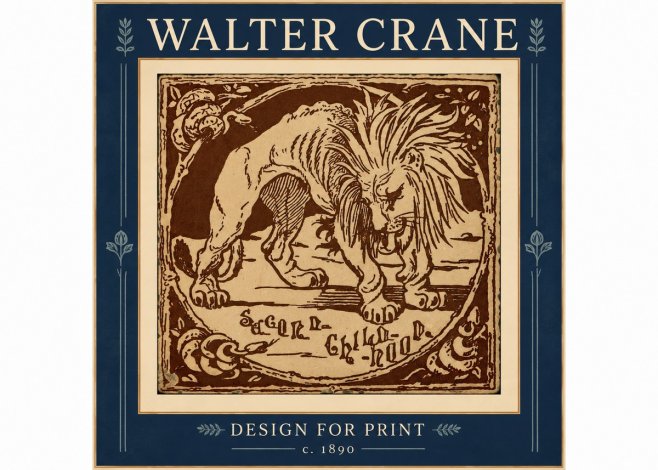 Walter Crane Sacred Childhood No4 - Plakat