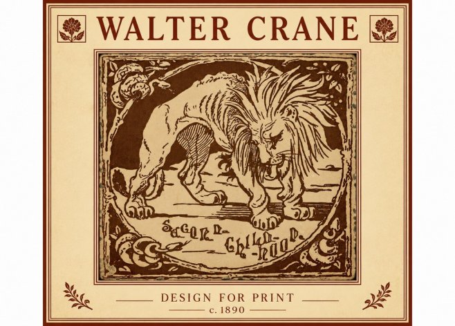 Walter Crane Sacred Childhood No6 - Plakat