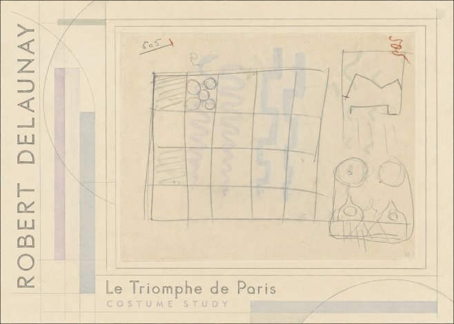 Robert Delaunay Le Triomphe De Paris - Costume Study No2 - Plakat