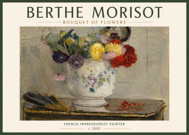 Berthe Morisot Bouquet of Flowers No3 - Plakat