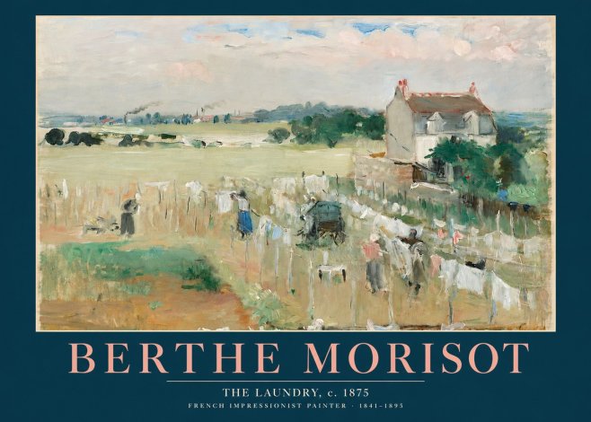 Berthe Morisot The Laundry No2 - Plakat
