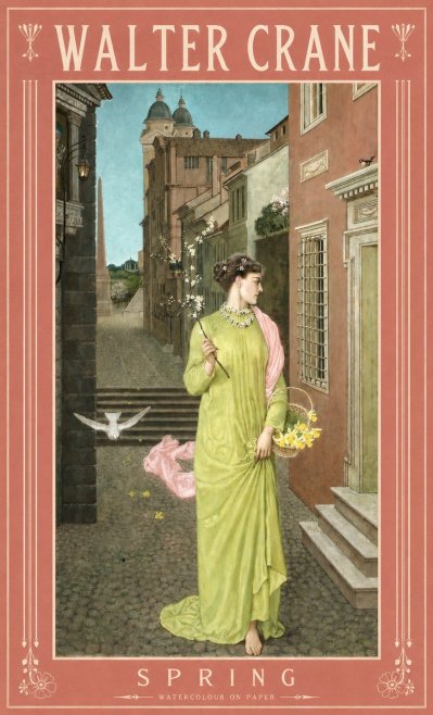 Walter Crane Spring No2 - Plakat
