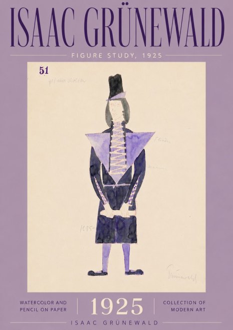 Isaac Grünewald Figure Study, 1925 No5 - Plakat