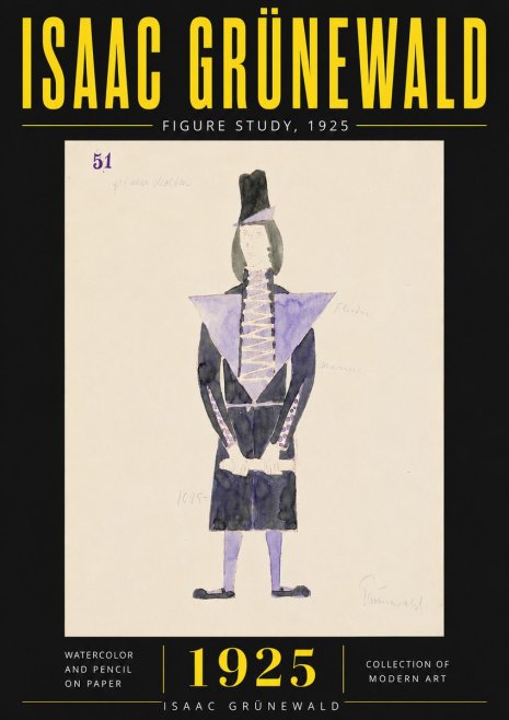 Isaac Grünewald Figure Study, 1925 No6 - Plakat