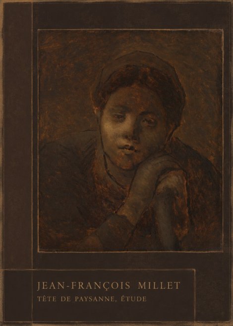 Jean-François Millet Tête De Paysanne, Étude No3 - Plakat