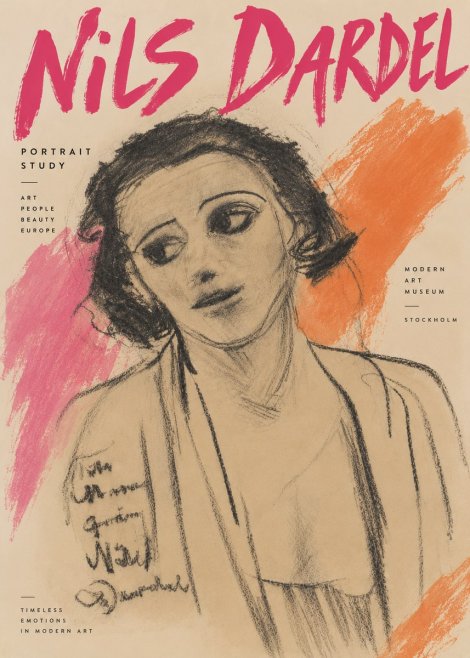 Nils Dardel Portrait Study No4 - Plakat