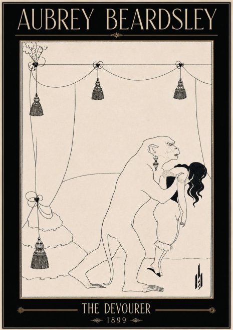 Aubrey Beardsley The Climax No5 - Plakat