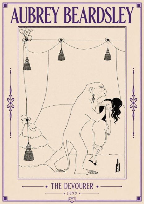 Aubrey Beardsley The Climax No6 - Plakat