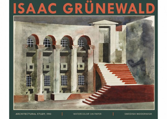 Isaac Grünewald Architectural Study, 1910 No2 - Plakat