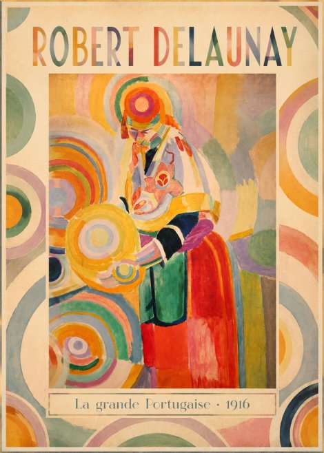 Robert Delaunay La Grande Portugaise II No1 - Plakat