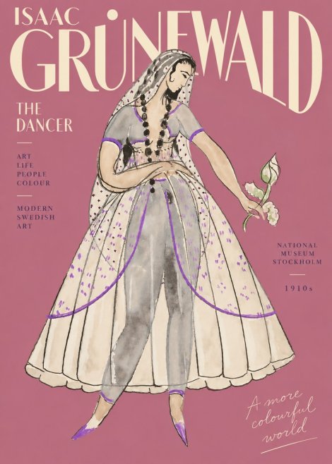 Isaac Grünewald Costume Study IV No5 - Plakat