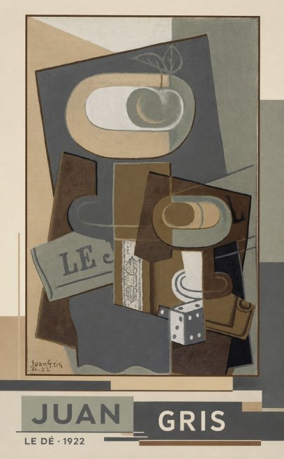 Juan Gris Le Dé No4 - Plakat