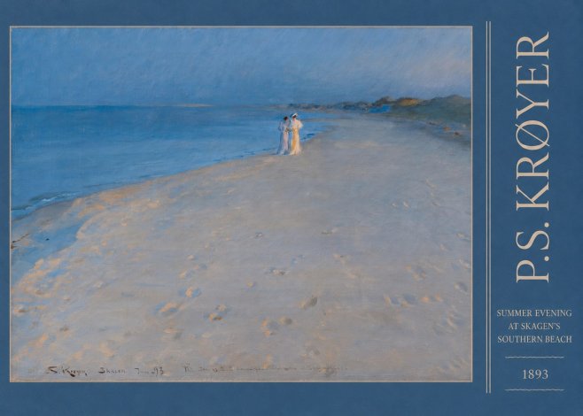 P.S. Krøyer Summer Evening at Skagen's Southern Beach No3 - Plakat
