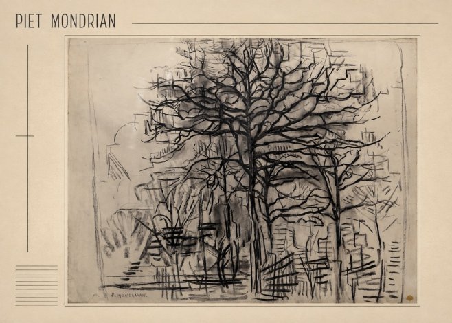Piet Mondrian The Tree No1 - Plakat