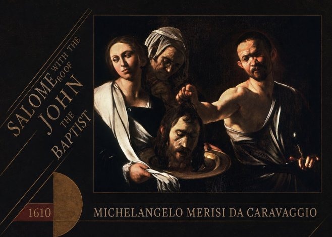 Michelangelo Merisi da Caravaggio Salome with the Head of John the Baptist No6 - Plakat