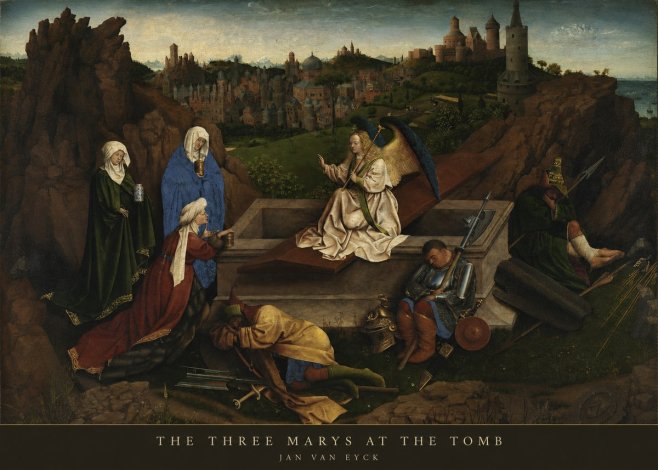 Jan van Eyck The Three Marys at the Tomb No5 - Plakat
