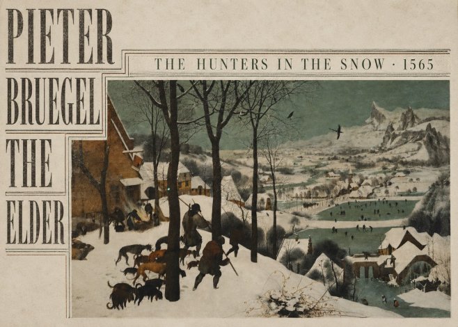 Pieter Bruegel The Hunters in the Snow II No5 - Plakat