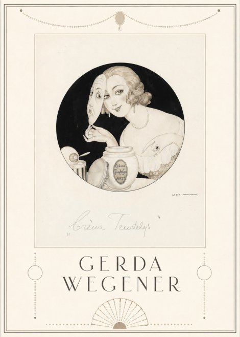 Gerda Wegener Crème Teindelys I No5 - Plakat