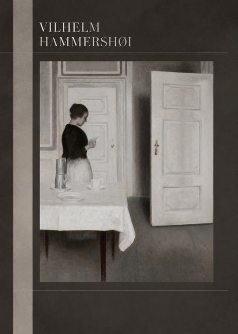 Vilhelm Hammershøi Interior with a Woman Reading a Letter No5 - Plakat