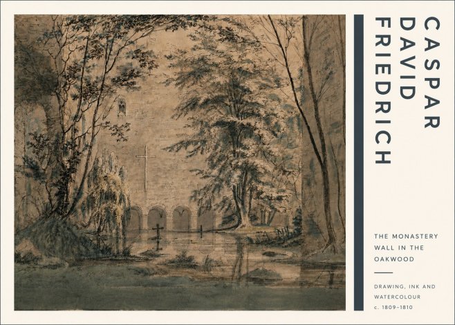 Caspar David Friedrich The Monastery Wall in the Oakwood No4 - Plakat